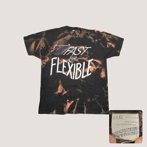 Vintage 90s Screen Stars Bleached Tie Dye Graphic Tee XXL Oversized